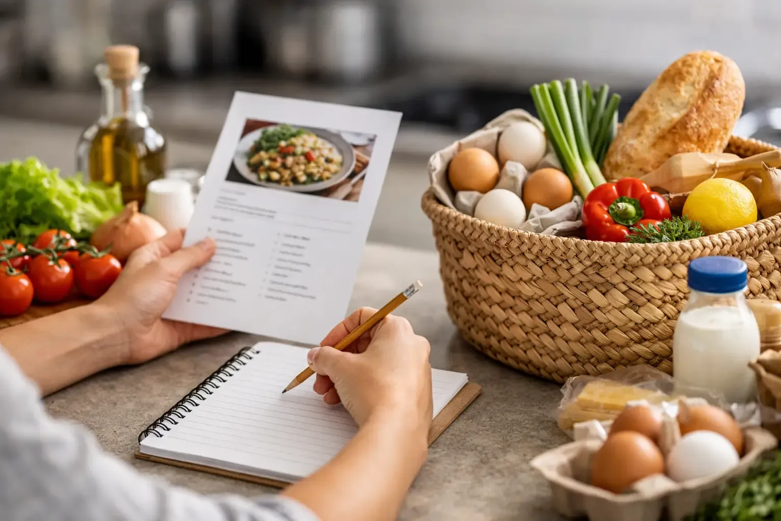 How to Create Grocery Lists From Recipes