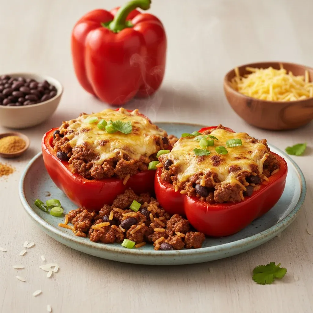 Enchilada-Style Stuffed Bell Peppers