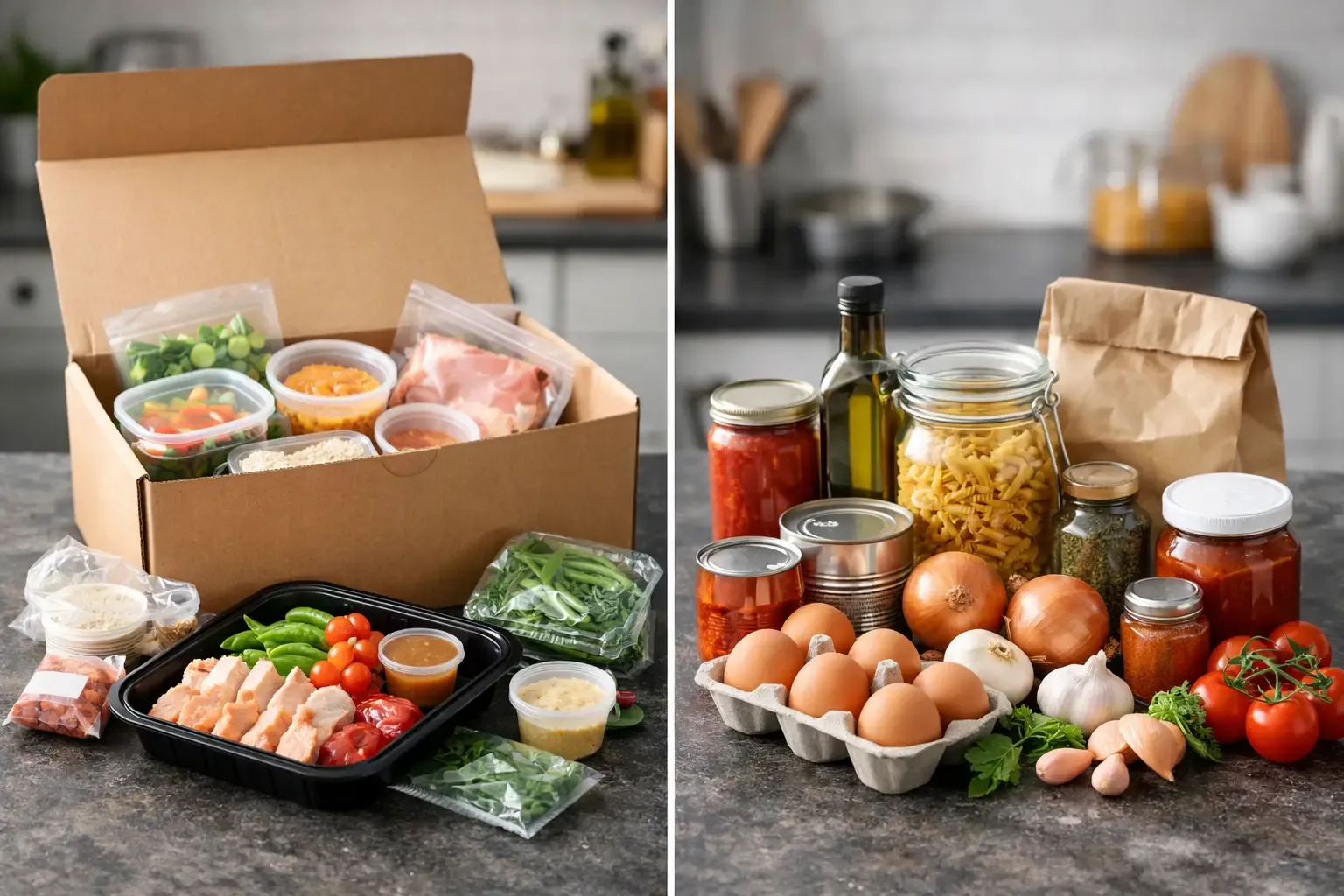 Meal Kits Versus Pantry Cooking for Busy Weeks