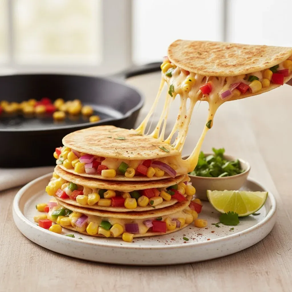 Mini Bell Pepper & Corn Quesadillas