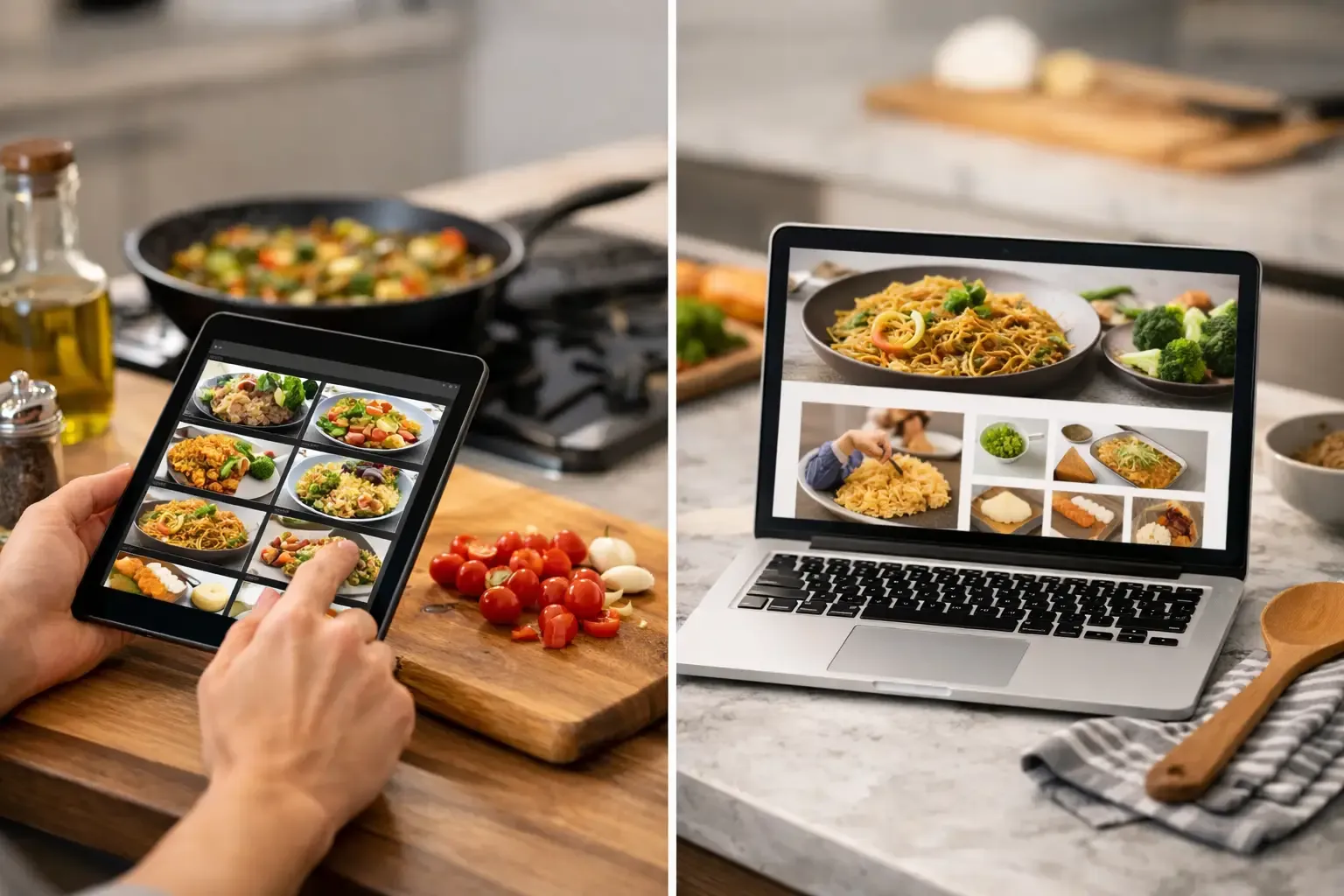 Recipe Blogs Versus Cooking Apps for Weeknights