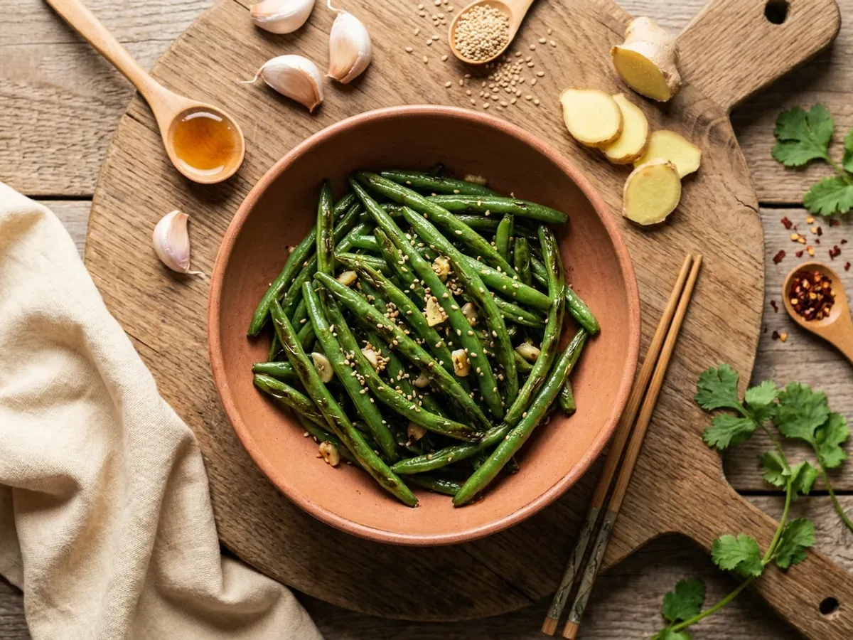 Sesame-Ginger Green Beans